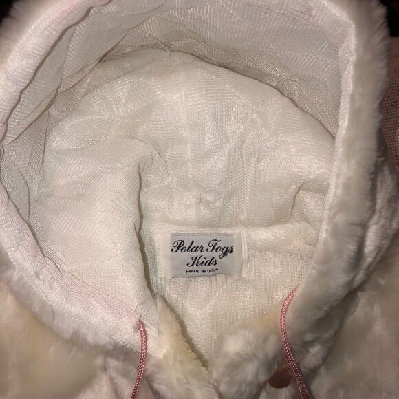 EUC Girls Polar Togs Kids Faux Fur Coat - Picture 2 of 6
